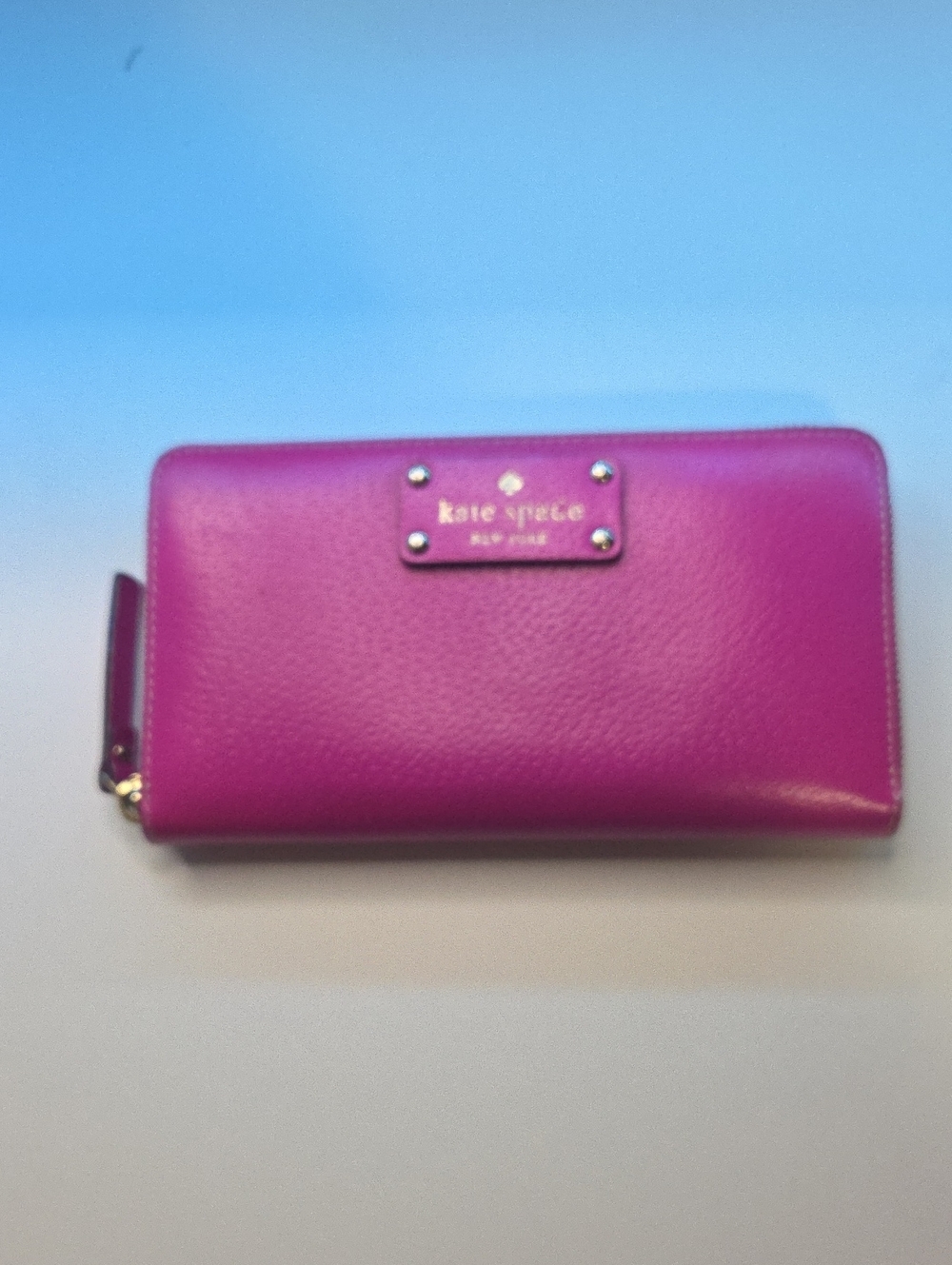 kate spade Bright Fuchsia Zip Wallet
